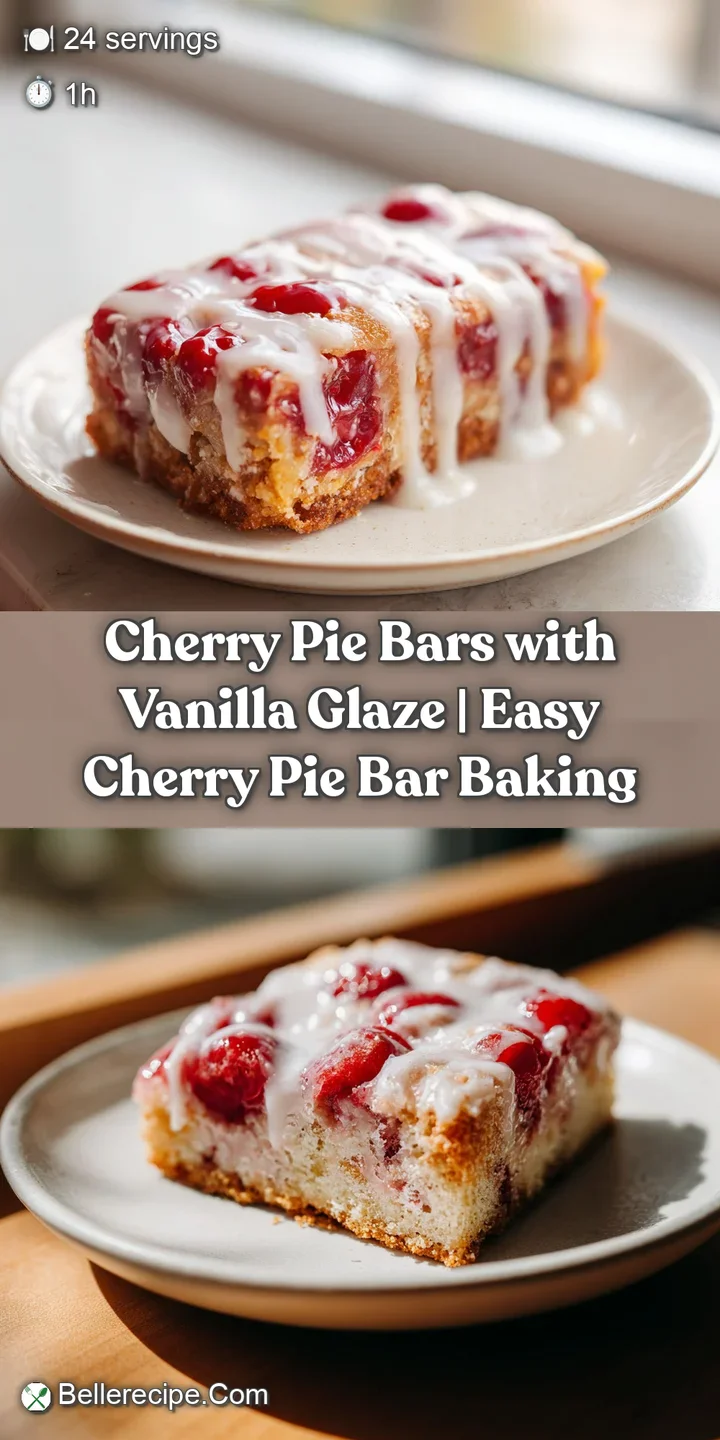 Close-up of a chewy baked bar revealing sweet, ruby-red cherries bursting through a buttery crumb.