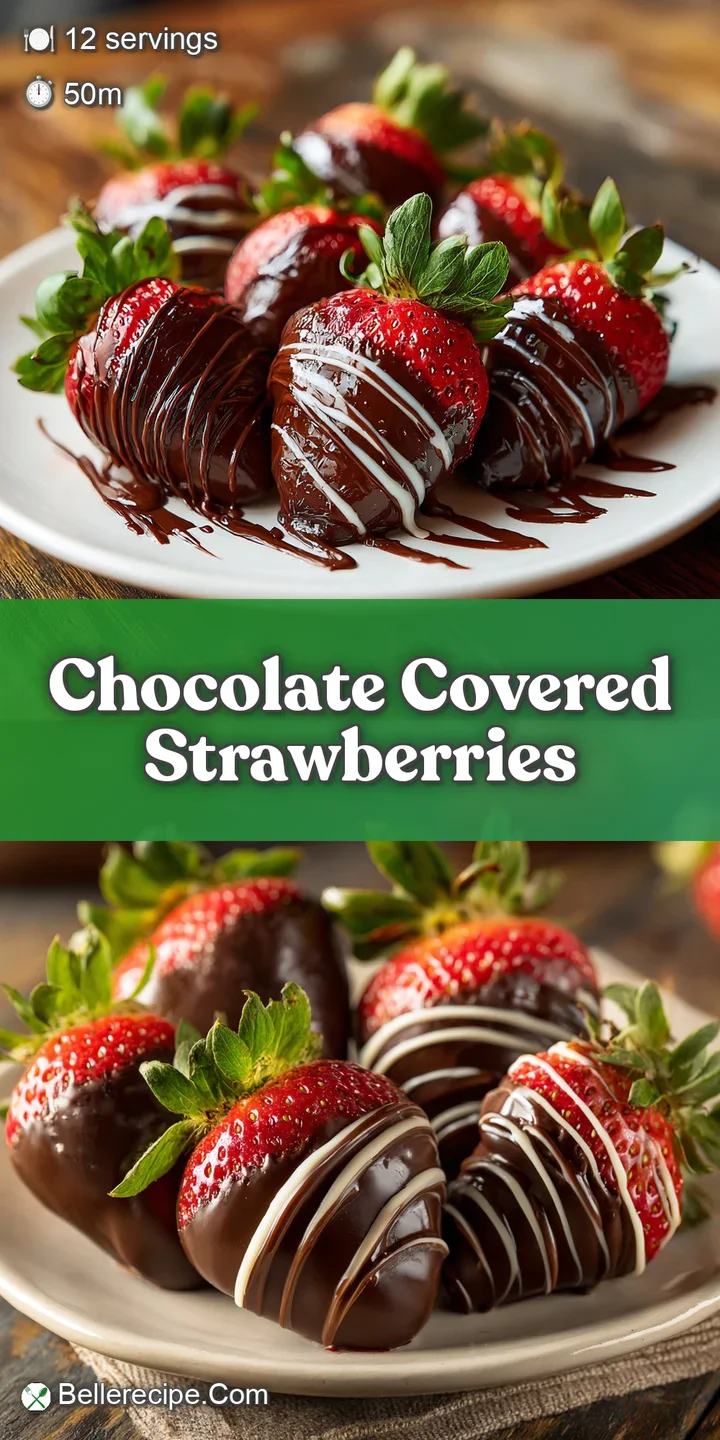 Close-up of a plump strawberry, its vibrant red skin peeking through a rich, dark chocolate coating. Delicious!