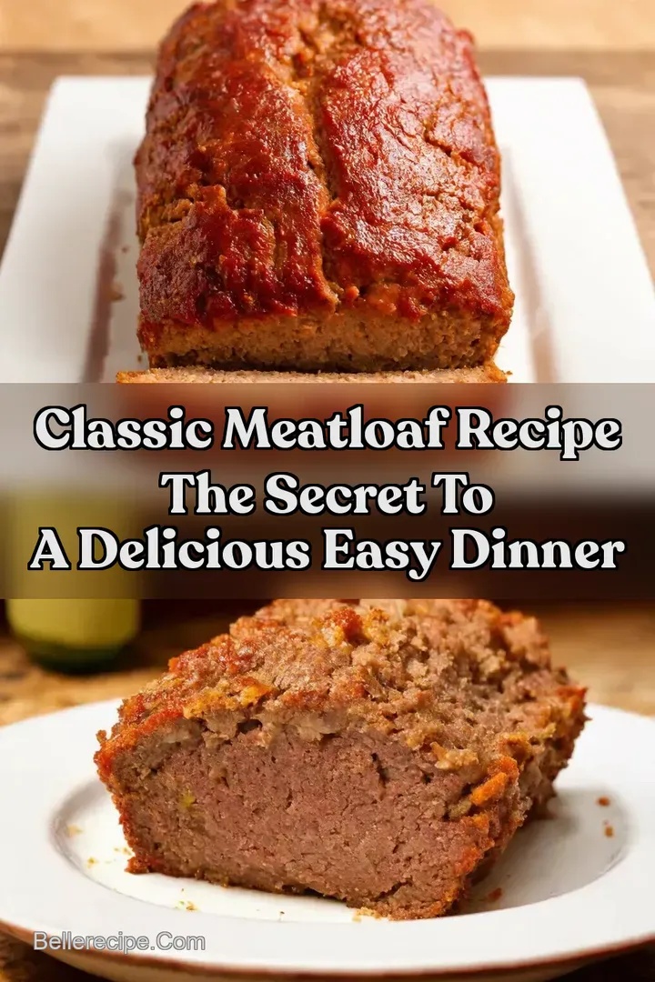Classic Meatloaf Recipe The Secret To A Delicious Easy Dinner : PIN FOR LATER Classic Meatloaf Recipe The Secret To A Delicious Easy Dinner