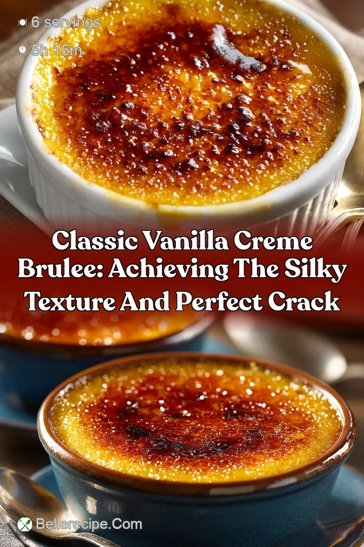 Classic Vanilla Creme Brulee: Achieving the Silky Texture and Perfect Crack