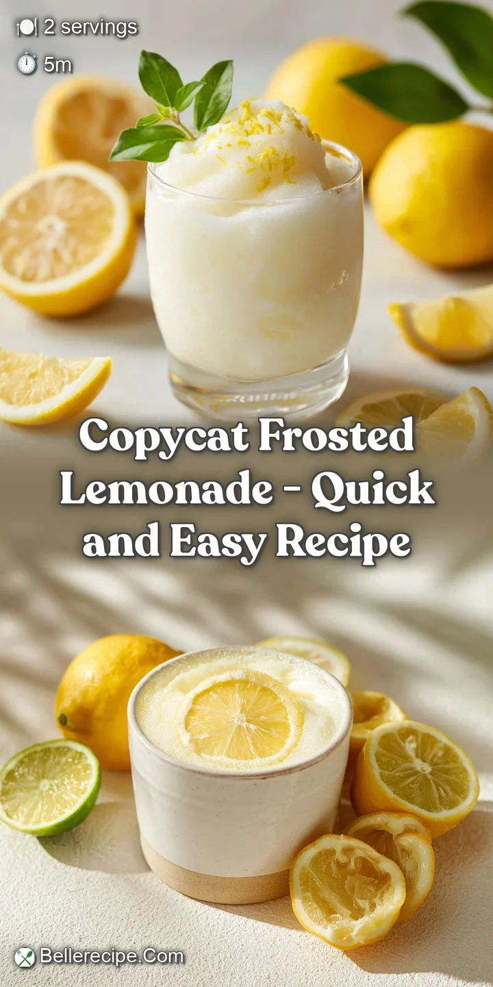 Close-up of icy frosted lemonade, highlighting the slushy texture and vibrant citrus color. Refreshing and thirst-quenching.