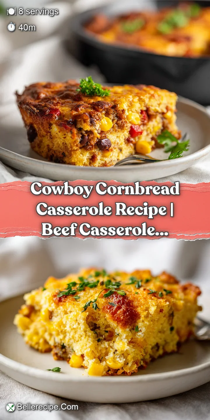 Close-up of a fork lifting a piece of cheesy cornbread casserole, revealing melted cheese and tender beef.