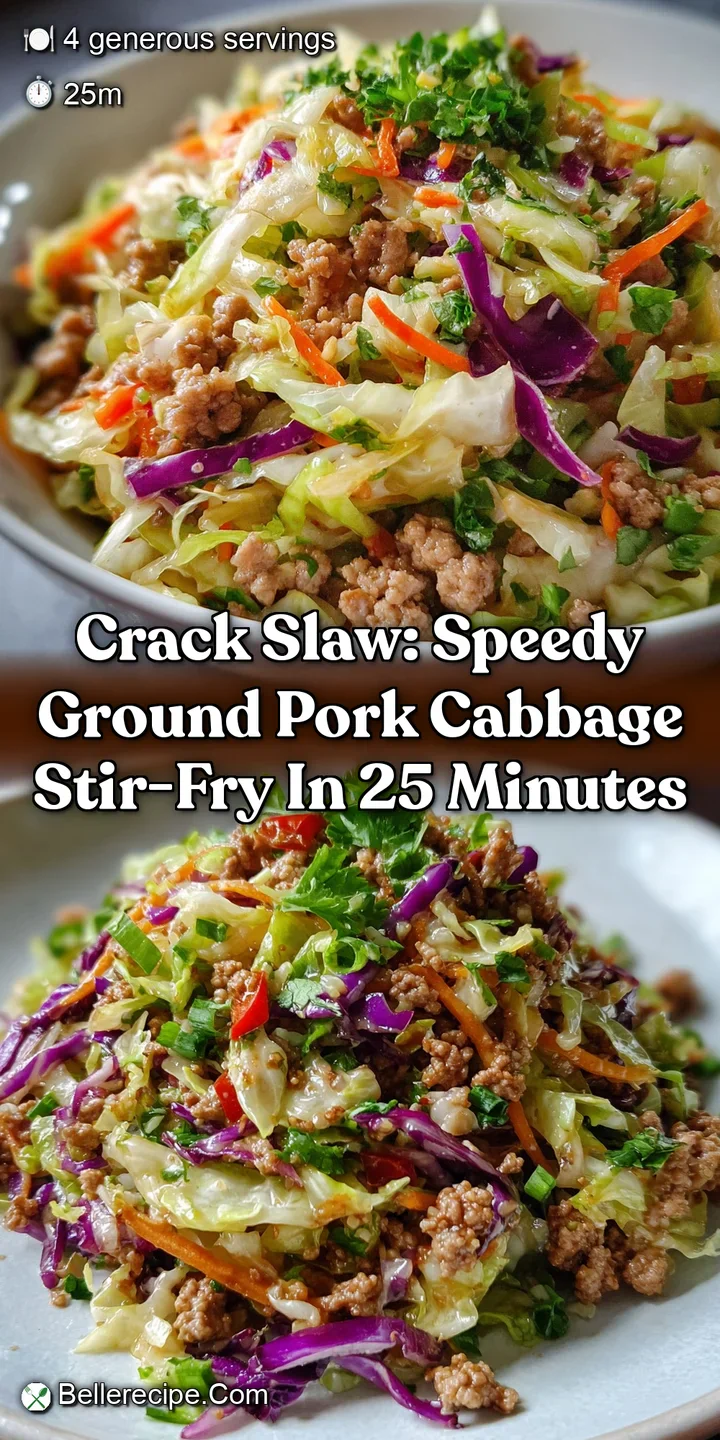 Crack Slaw: Speedy Ground Pork Cabbage Stir-Fry in 25 Minutes