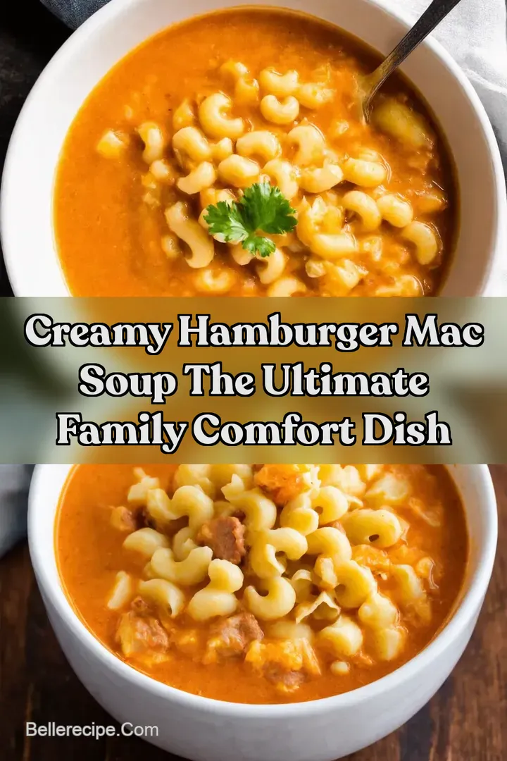 Creamy Hamburger Mac Soup The Ultimate Family Comfort Dish