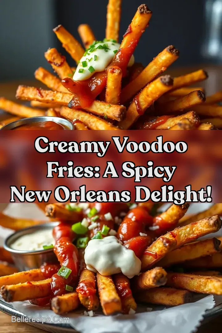 Creamy Voodoo Fries: A Spicy New Orleans Delight! : PIN FOR LATER Creamy Voodoo Fries: A Spicy New Orleans Delight!
