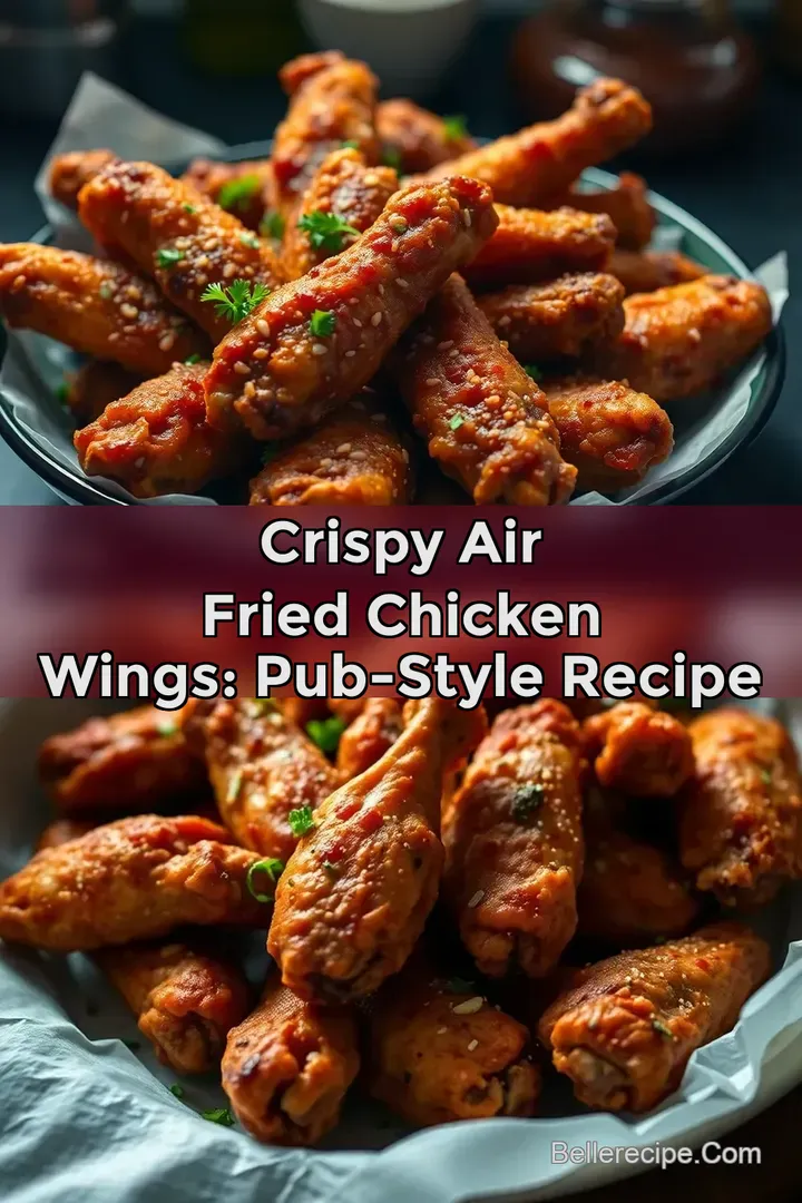 Crispy Air Fried Chicken Wings: Pub-Style Recipe