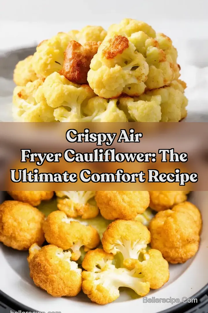 Crispy Air Fryer Cauliflower: The Ultimate Comfort Recipe : PIN FOR LATER Crispy Air Fryer Cauliflower: The Ultimate Comfort Recipe