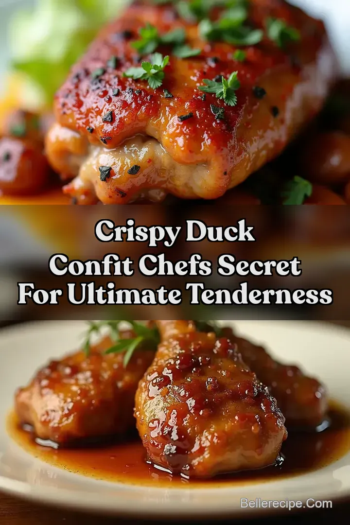 Crispy Duck Confit Chefs Secret for Ultimate Tenderness