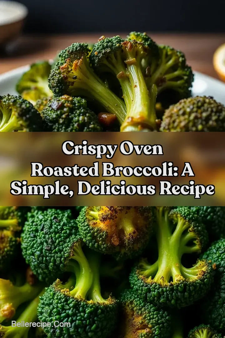 Crispy Oven Roasted Broccoli: A Simple Delicious Recipe