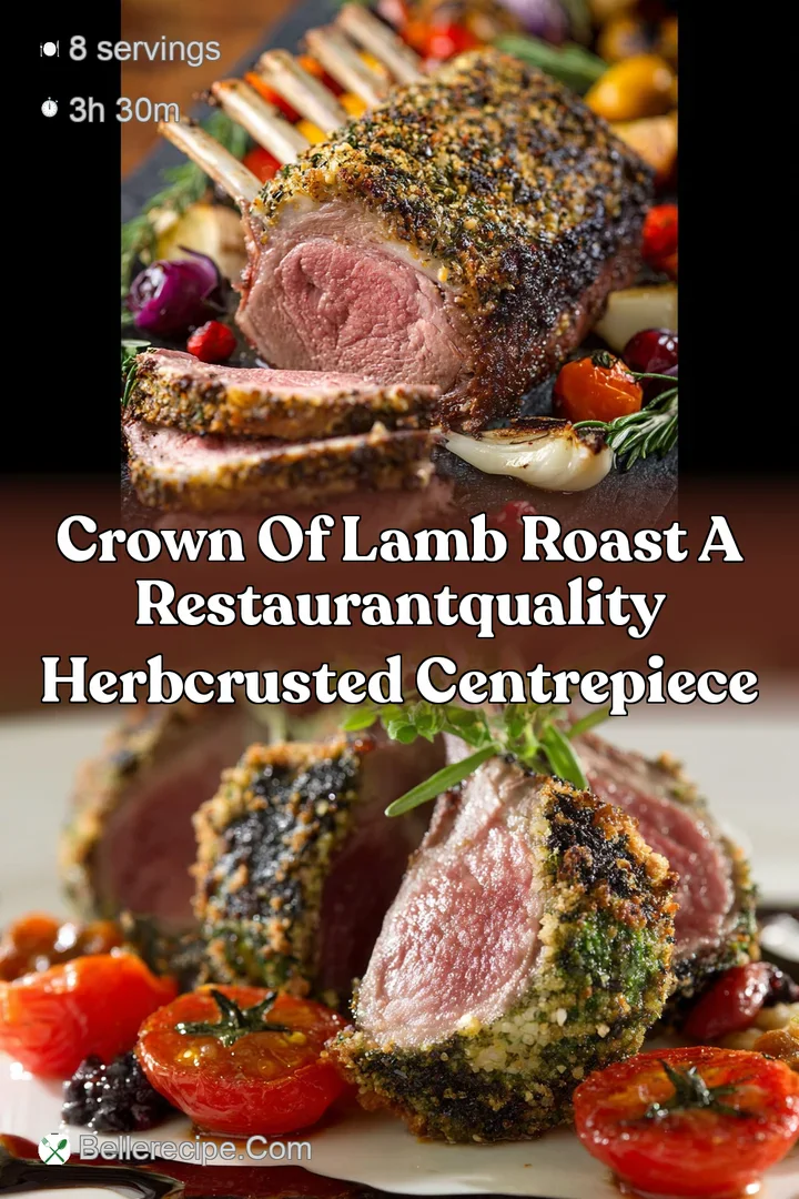 Crown of Lamb Roast A RestaurantQuality HerbCrusted Centrepiece