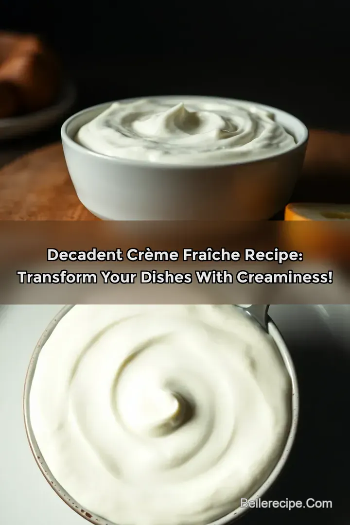 Decadent Crème Fraîche Recipe: Transform Your Dishes with Creaminess!