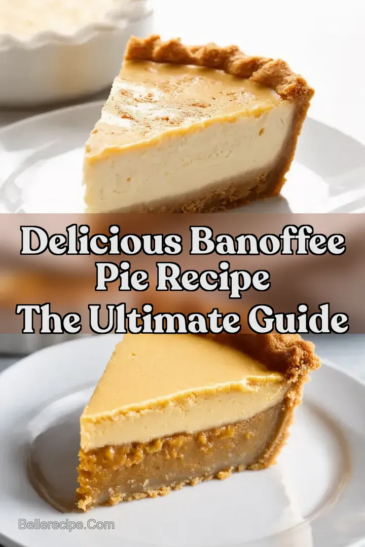 Delicious Banoffee Pie Recipe The Ultimate Guide