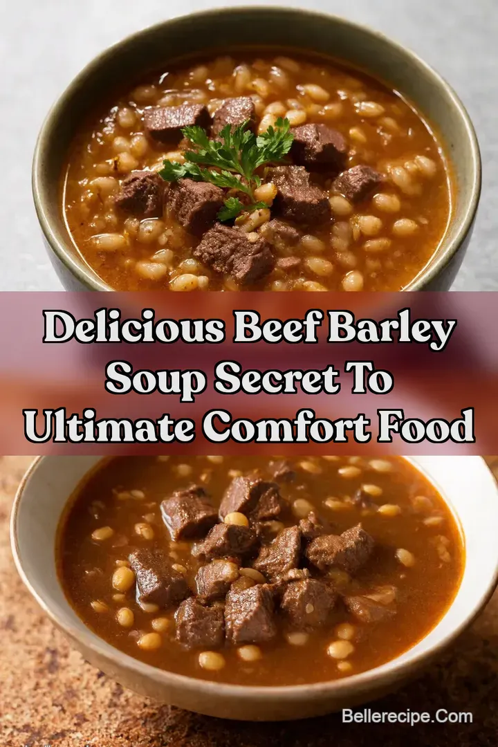 Delicious Beef Barley Soup Secret to Ultimate Comfort Food