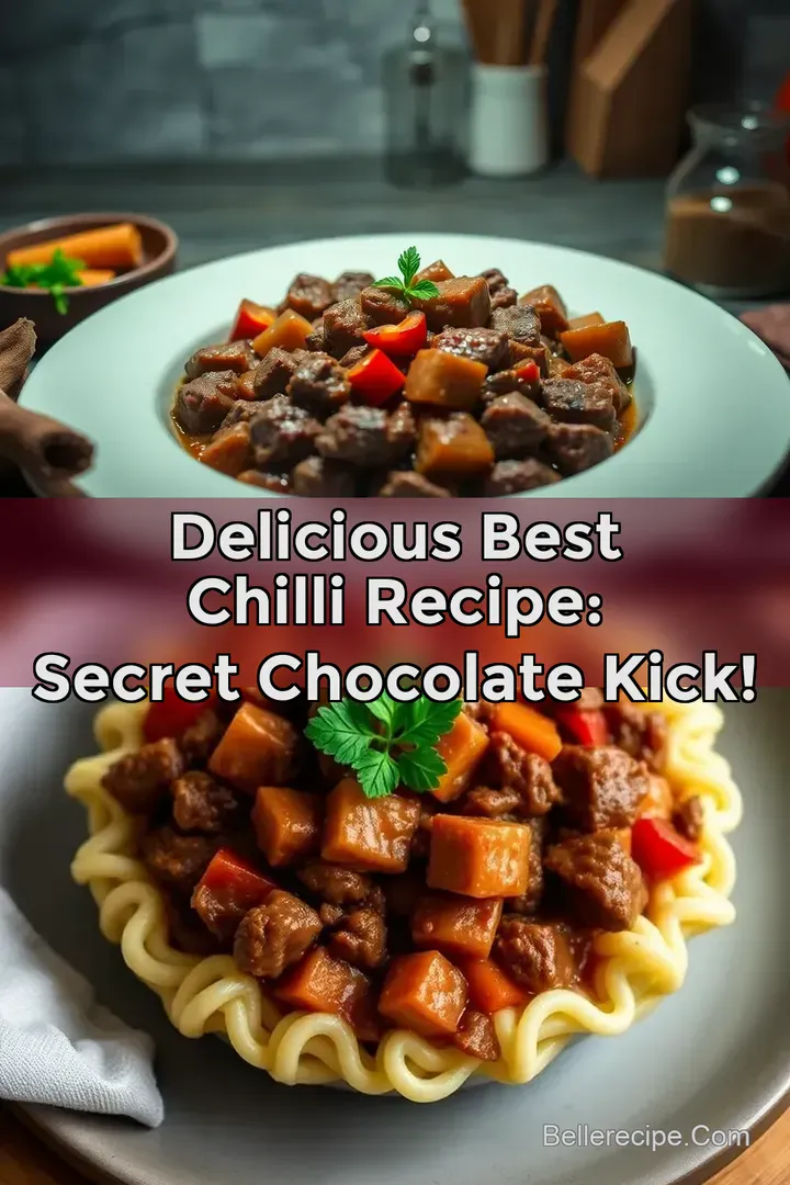 Delicious Best Chilli Recipe: Secret Chocolate Kick!