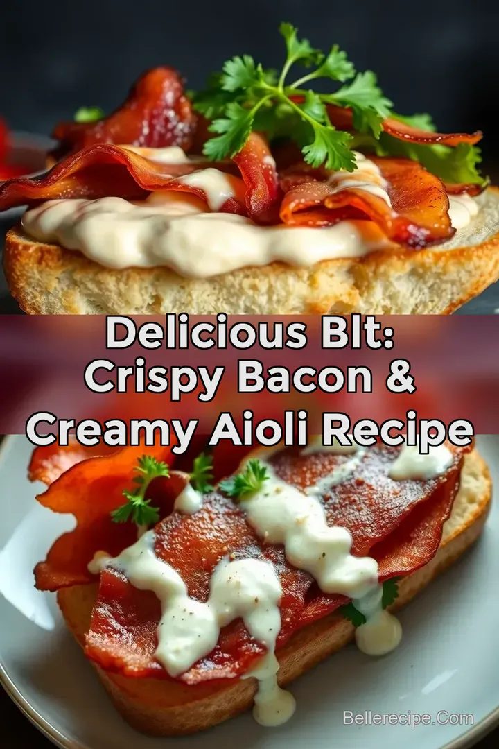 Delicious BLT: Crispy Bacon & Creamy Aioli Recipe