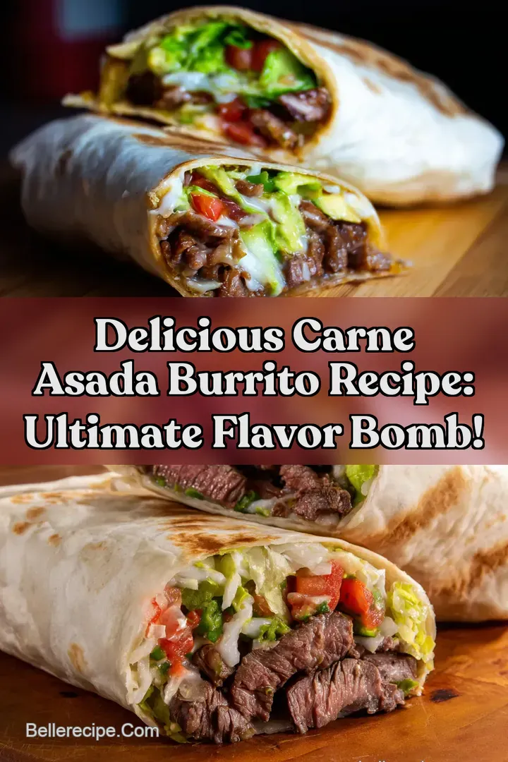 Delicious Carne Asada Burrito Recipe: Ultimate Flavor Bomb! : PIN FOR LATER Delicious Carne Asada Burrito Recipe: Ultimate Flavor Bomb!