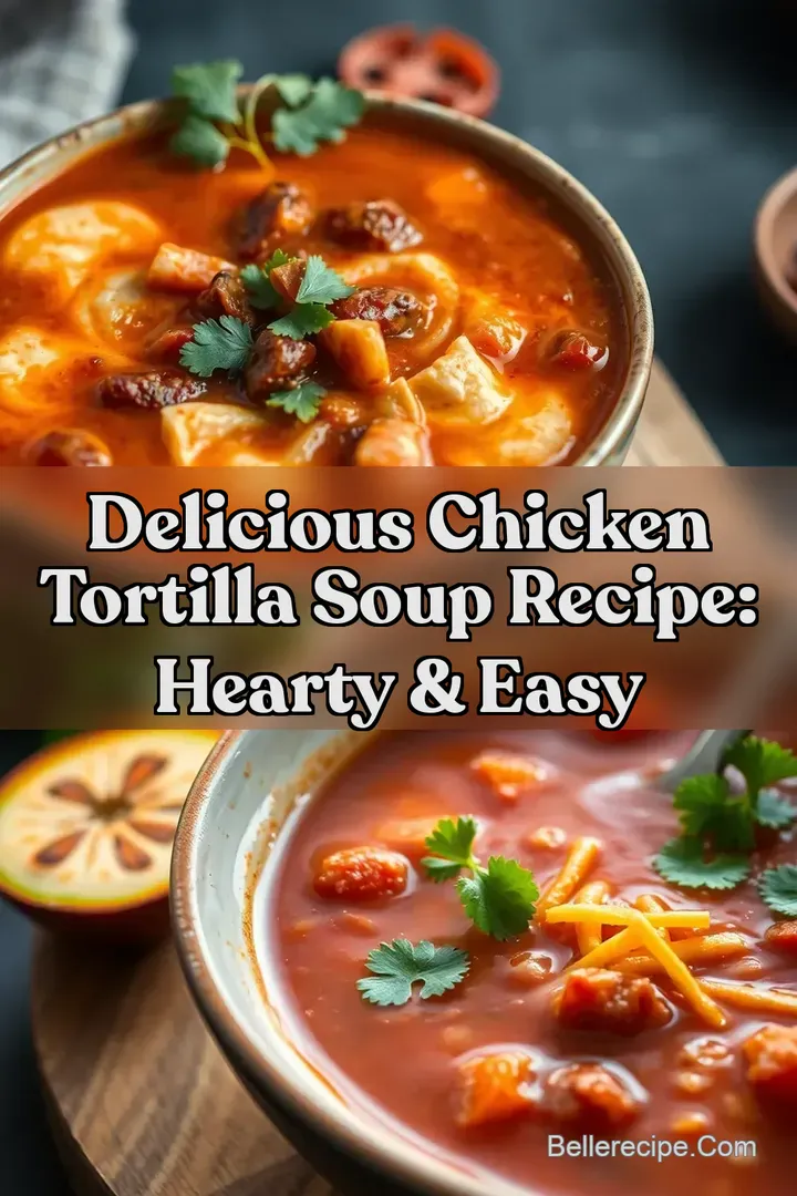 Delicious Chicken Tortilla Soup Recipe: Hearty &amp Easy
