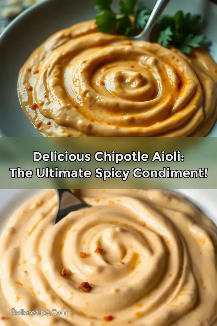 Delicious Chipotle Aioli: The Ultimate Spicy Condiment!