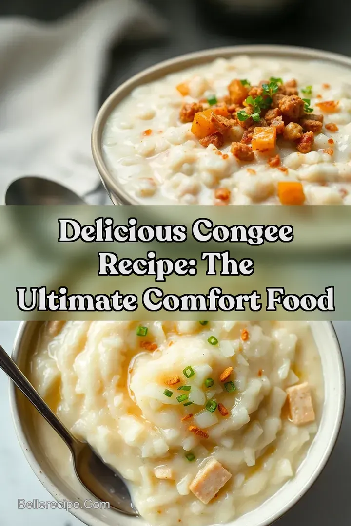Delicious Congee Recipe: The Ultimate Comfort Food