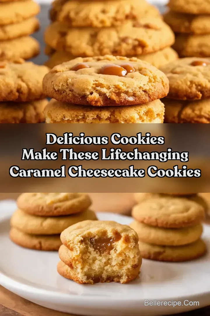 Delicious Cookies Make These LifeChanging caramel cheesecake cookies : PIN FOR LATER Delicious Cookies Make These LifeChanging caramel cheesecake cookies