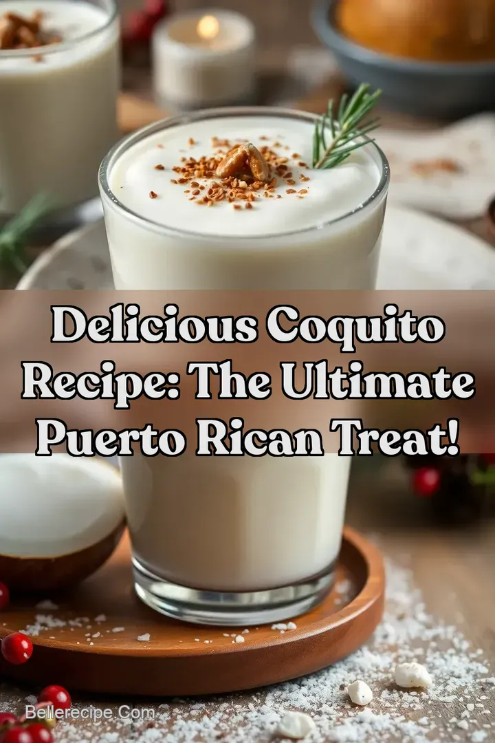 Delicious Coquito Recipe: The Ultimate Puerto Rican Treat!