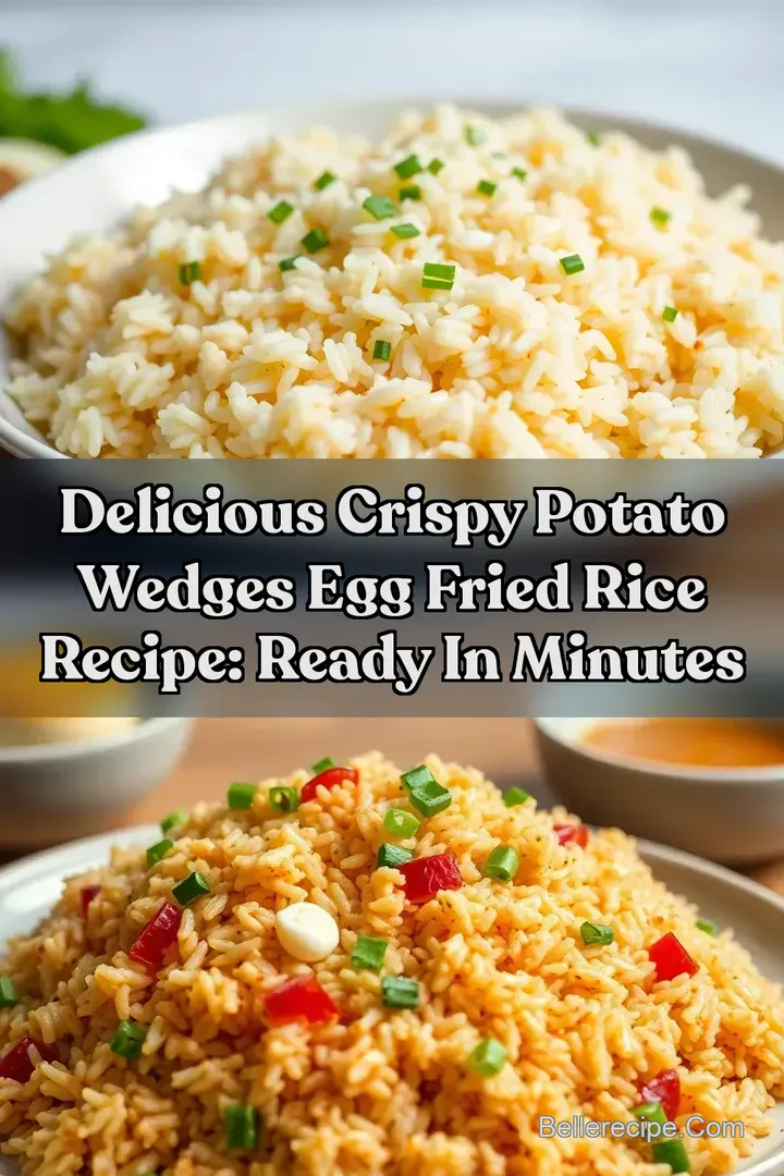 Delicious Crispy Potato Wedges Egg Fried Rice Recipe: Ready in Minutes
