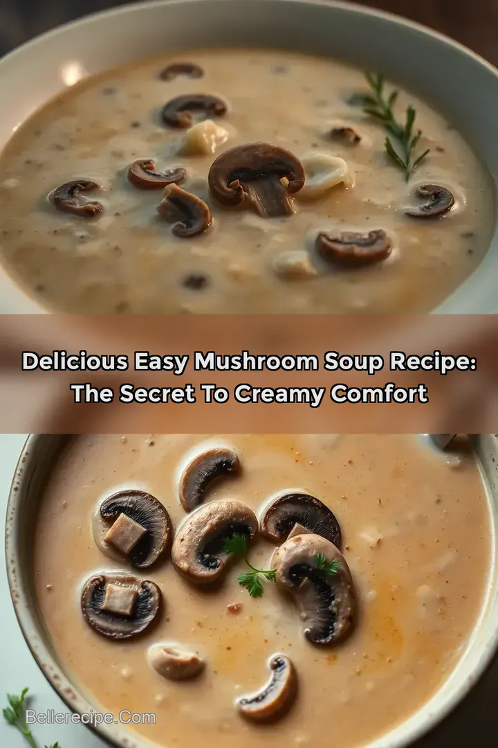 Delicious Easy Mushroom Soup Recipe: The Secret to Creamy Comfort