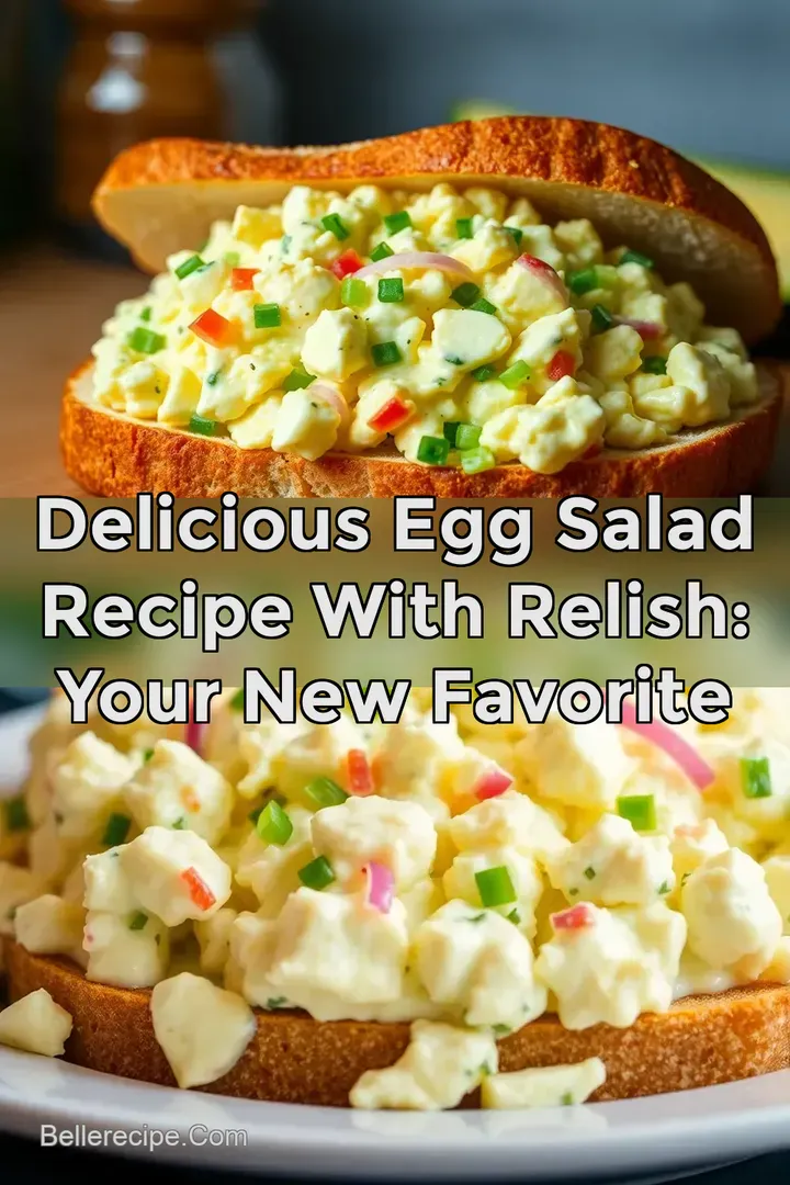 Delicious Egg Salad Recipe With Relish: Your New Favorite