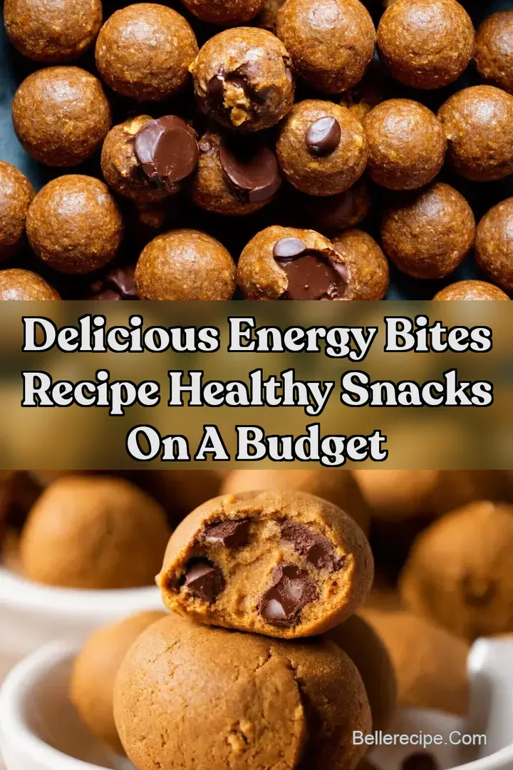 Delicious Energy Bites Recipe Healthy Snacks On A Budget : PIN FOR LATER Delicious Energy Bites Recipe Healthy Snacks On A Budget