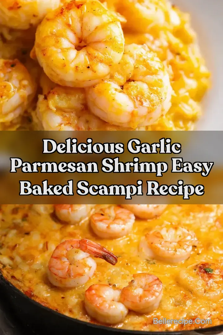 Delicious Garlic Parmesan Shrimp Easy Baked Scampi Recipe : PIN FOR LATER Delicious Garlic Parmesan Shrimp Easy Baked Scampi Recipe
