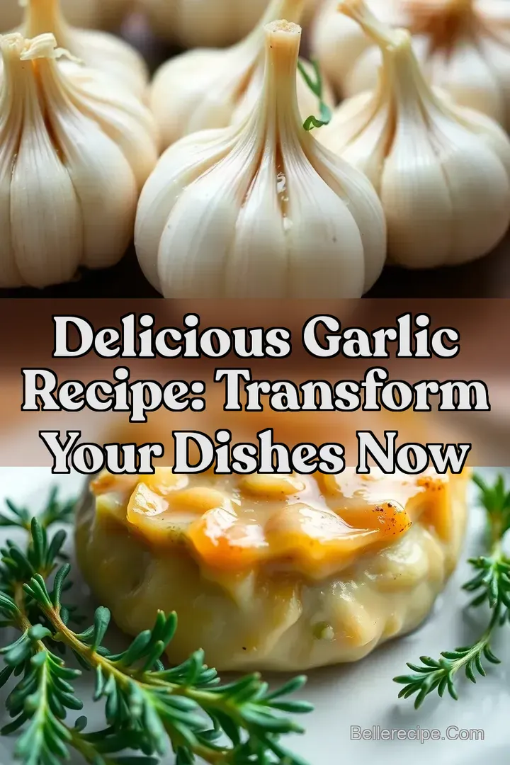Delicious Garlic Recipe: Transform Your Dishes Now : PIN FOR LATER Delicious Garlic Recipe: Transform Your Dishes Now