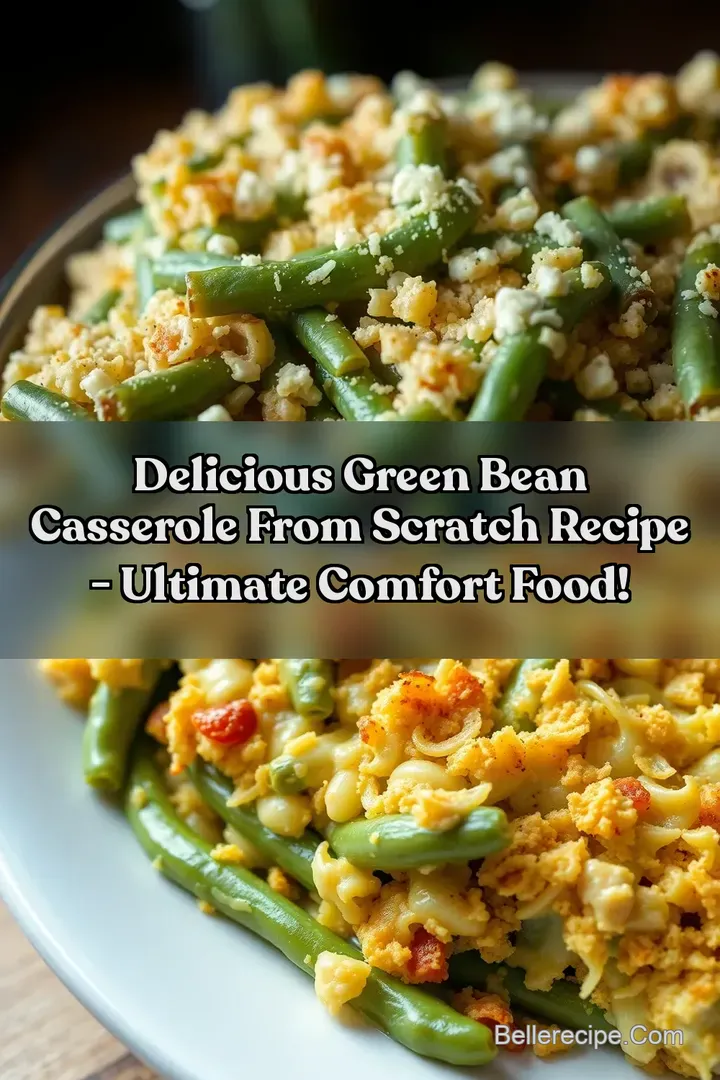 Delicious Green Bean Casserole From Scratch Recipe - Ultimate Comfort Food!