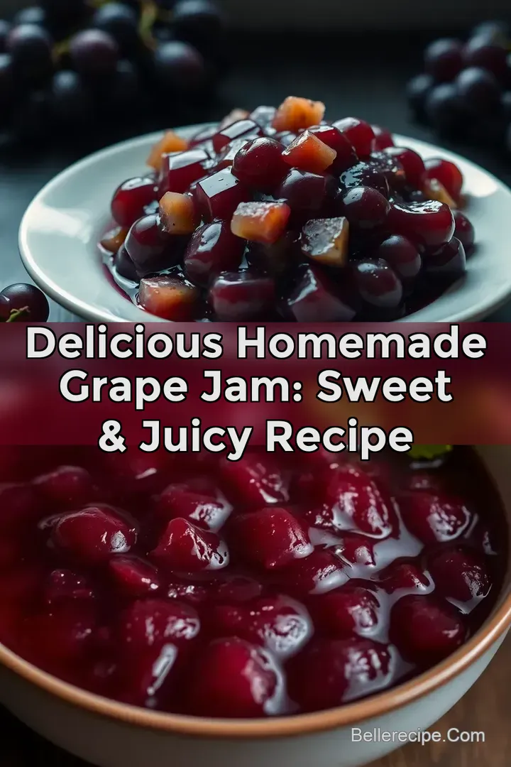 Delicious Homemade Grape Jam: Sweet & Juicy Recipe