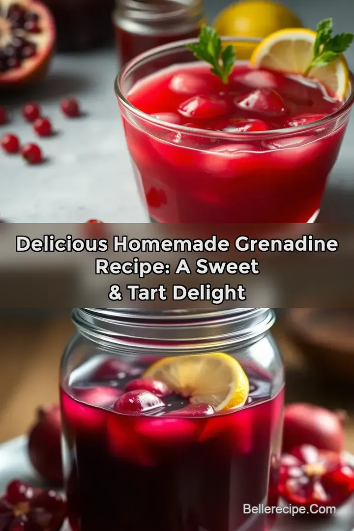 Delicious Homemade Grenadine Recipe: A Sweet & Tart Delight