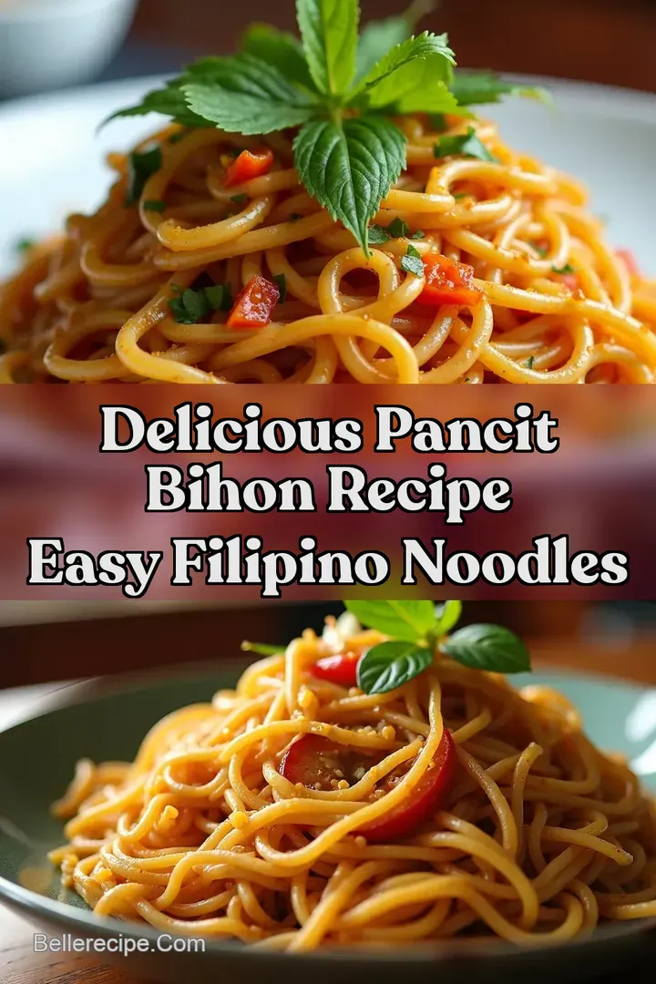 Delicious Pancit Bihon Recipe Easy Filipino Noodles