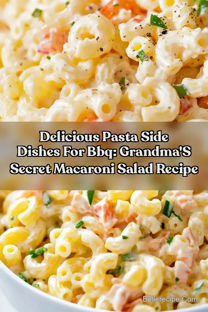 Delicious Pasta Side Dishes for BBQ: Grandma s Secret Macaroni Salad Recipe