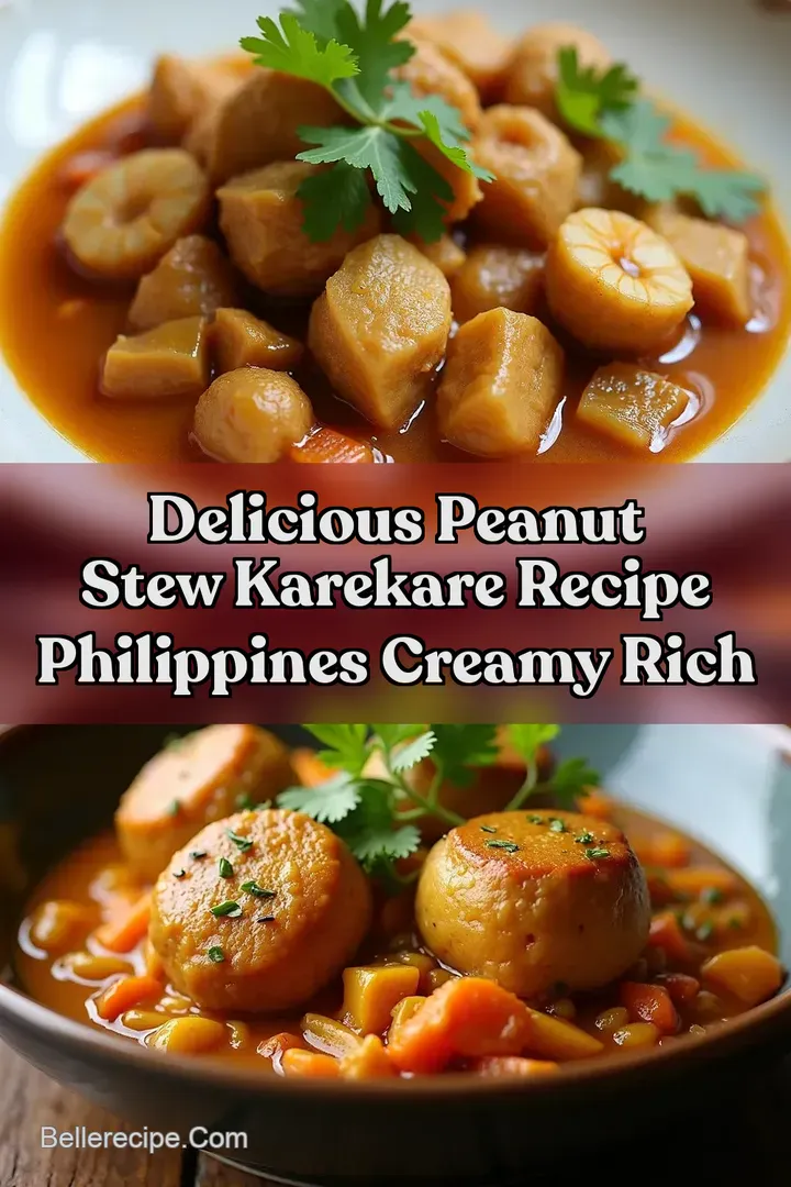 Delicious Peanut Stew KareKare Recipe Philippines Creamy Rich