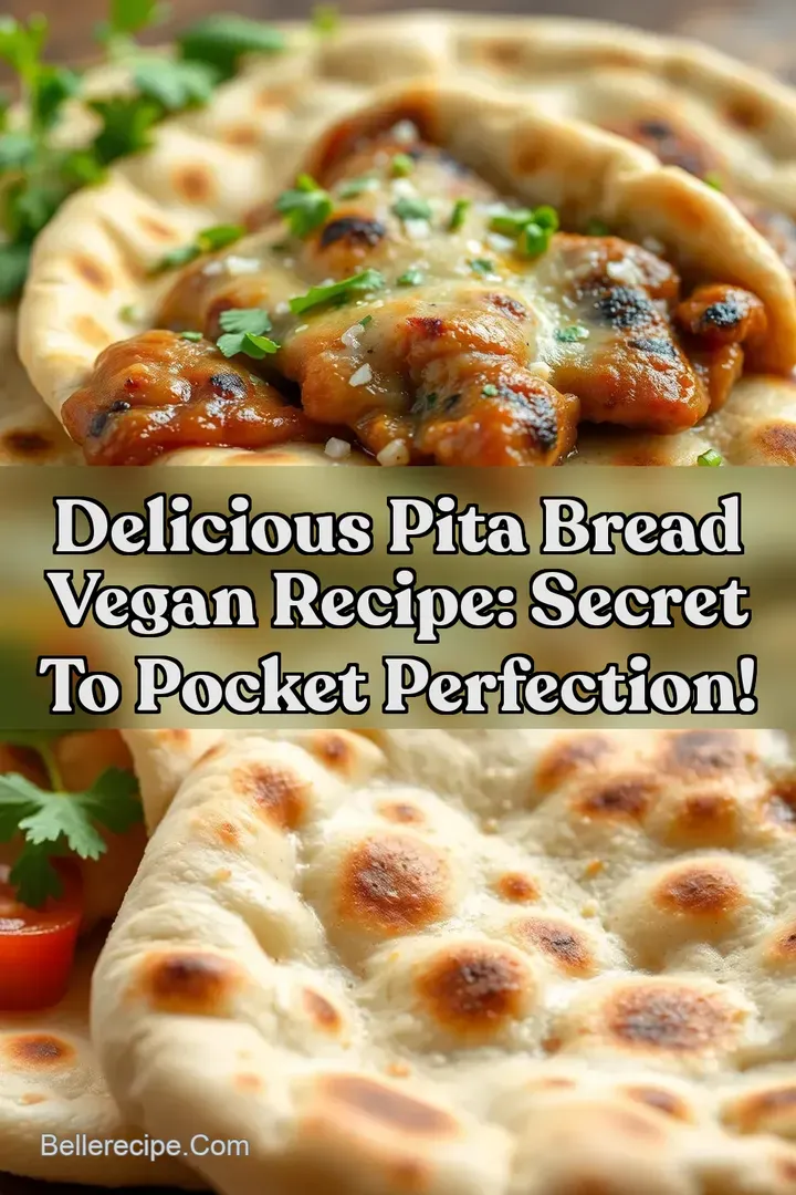 Delicious Pita Bread Vegan Recipe: Secret to Pocket Perfection! : PIN FOR LATER Delicious Pita Bread Vegan Recipe: Secret to Pocket Perfection!