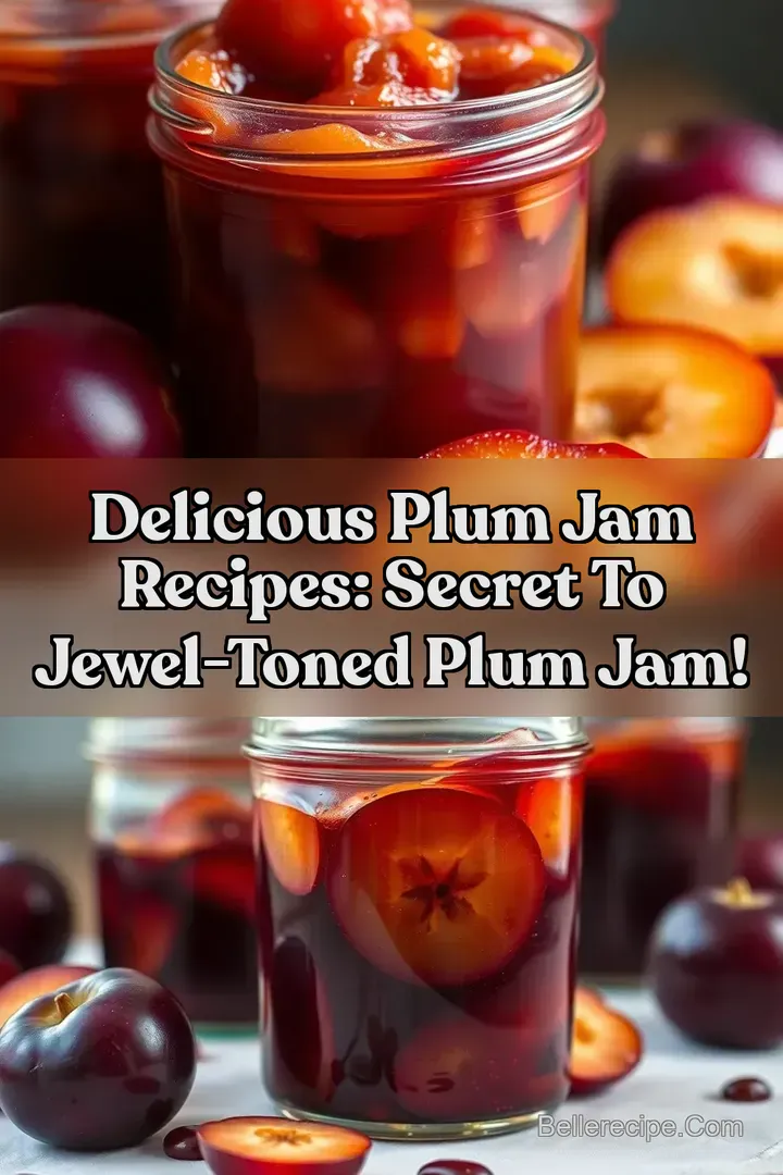 Delicious Plum Jam Recipes: Secret to Jewel-Toned Plum Jam! : PIN FOR LATER Delicious Plum Jam Recipes: Secret to Jewel-Toned Plum Jam!