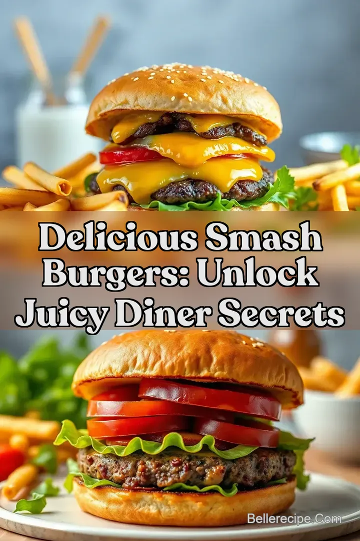 Delicious Smash Burgers: Unlock Juicy Diner Secrets : PIN FOR LATER Delicious Smash Burgers: Unlock Juicy Diner Secrets