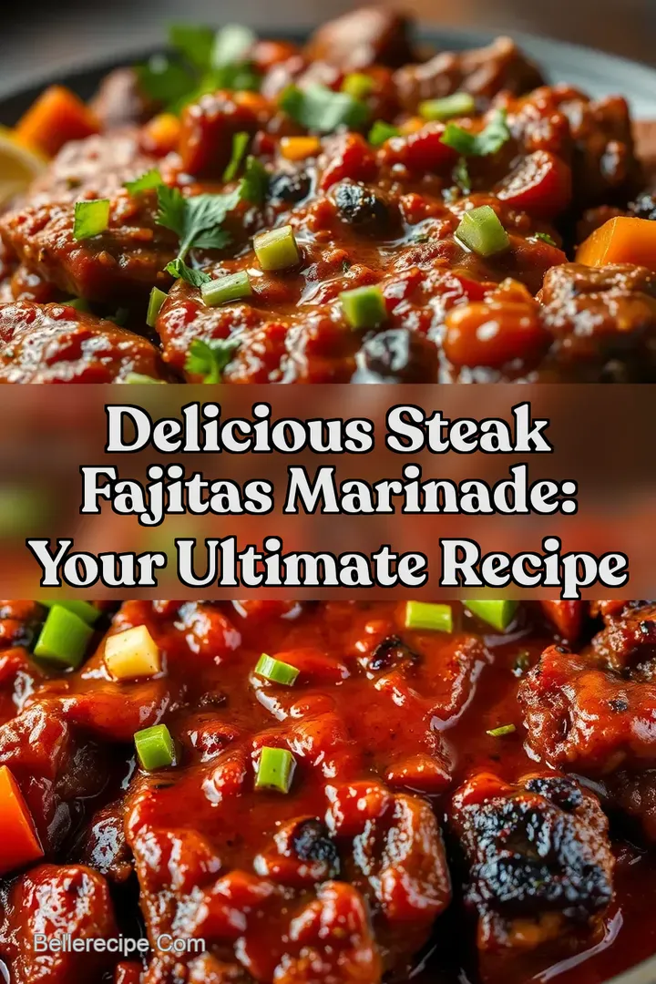 Delicious Steak Fajitas Marinade: Your Ultimate Recipe : PIN FOR LATER Delicious Steak Fajitas Marinade: Your Ultimate Recipe