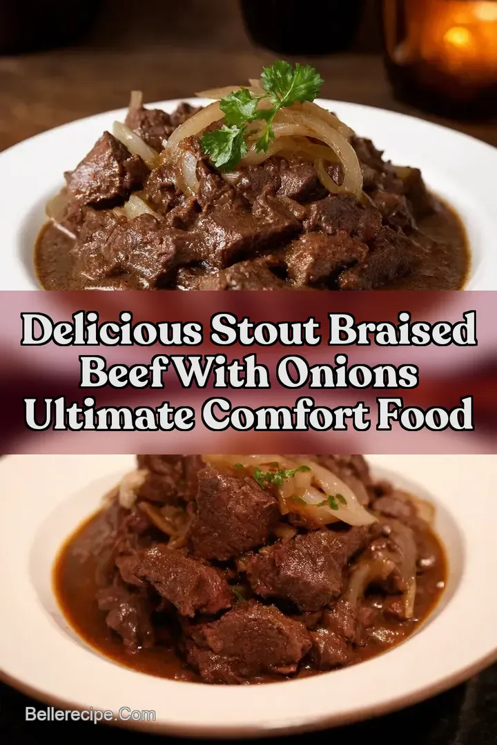 Delicious Stout Braised Beef with Onions Ultimate Comfort Food