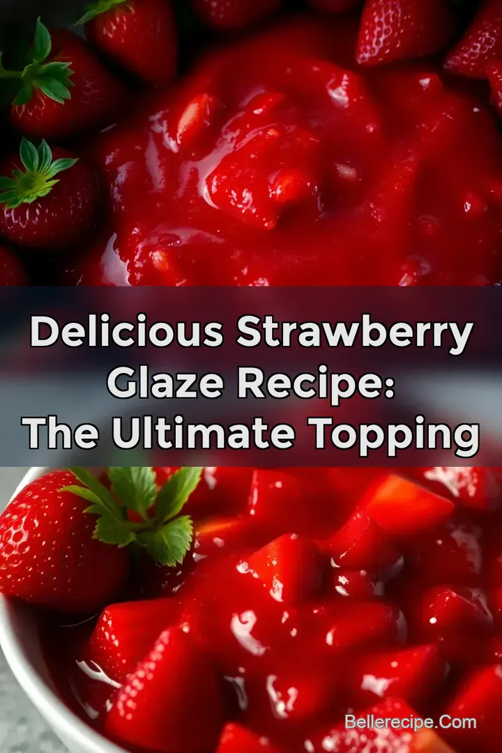 Delicious Strawberry Glaze Recipe: The Ultimate Topping