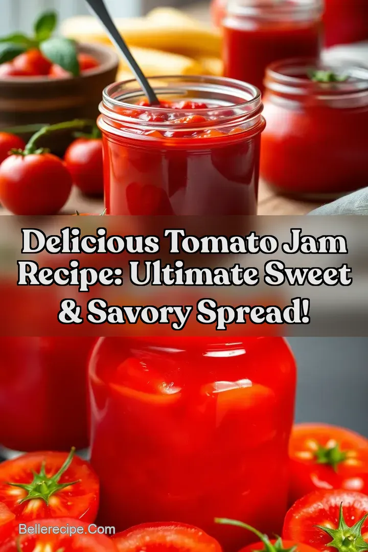 Delicious Tomato Jam Recipe: Ultimate Sweet & Savory Spread! : PIN FOR LATER Delicious Tomato Jam Recipe: Ultimate Sweet & Savory Spread!