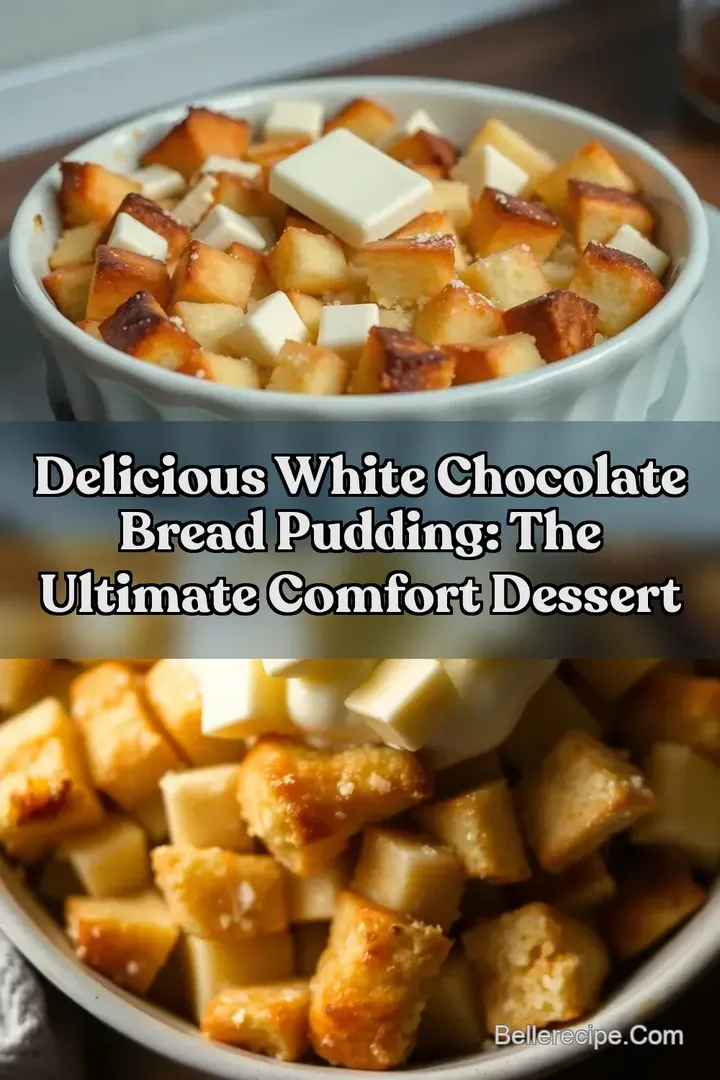 Delicious White Chocolate Bread Pudding: The Ultimate Comfort Dessert