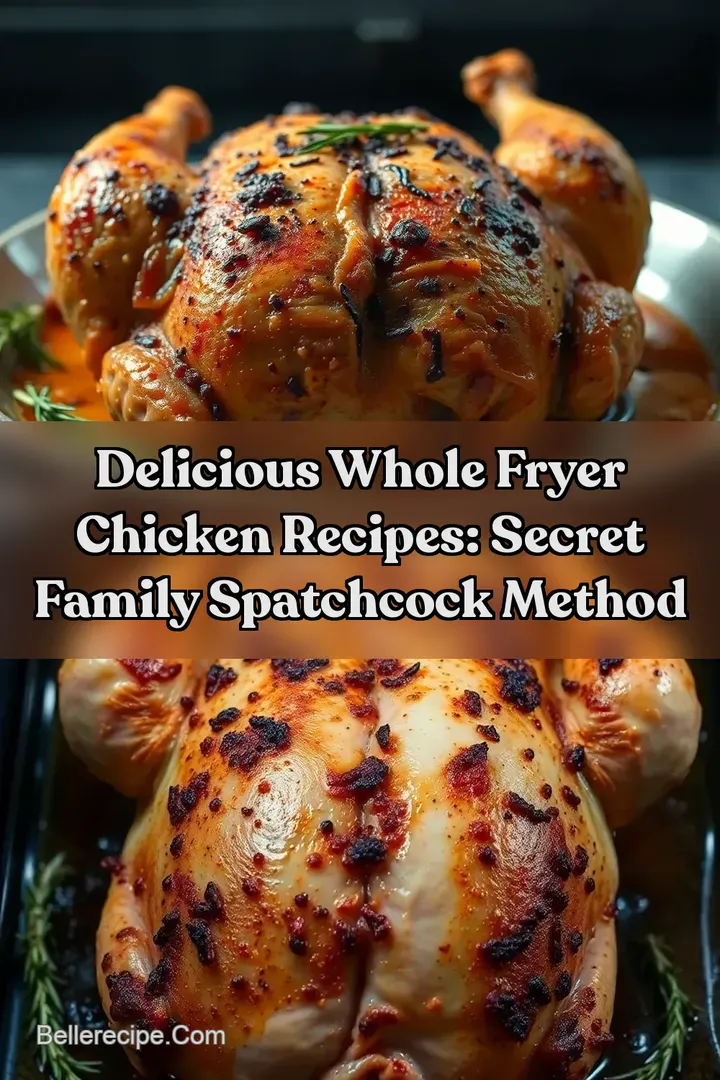 Delicious Whole Fryer Chicken Recipes: Secret Family Spatchcock Method
