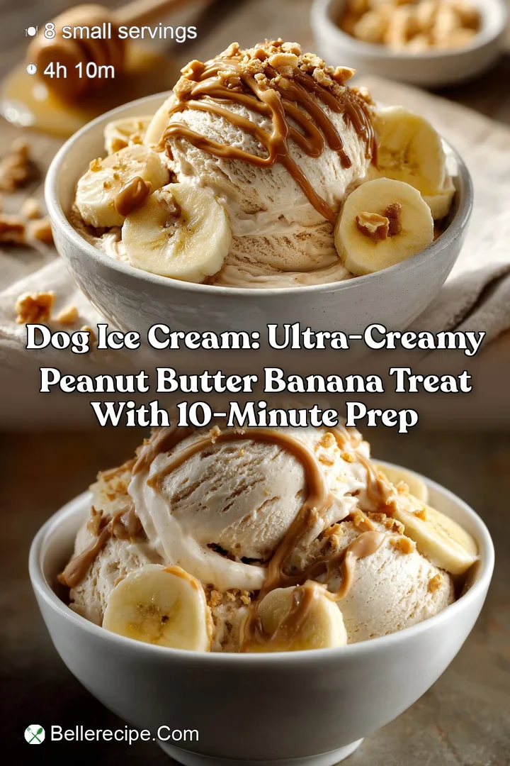 Dog Ice Cream: Ultra-Creamy Peanut Butter Banana Treat with 10-Minute Prep
