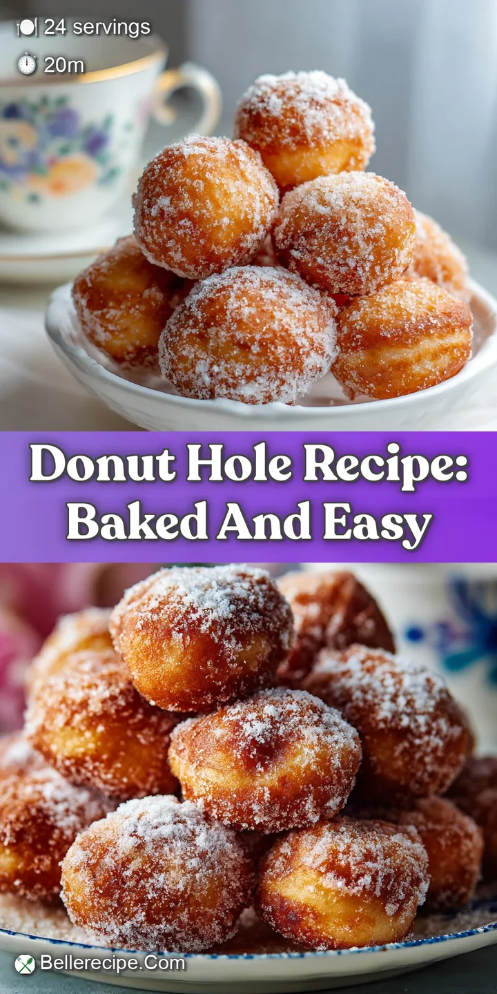 Close-up of a warm, golden donut hole with a light, airy texture and a dusting of sugar. Hints of cinnamon spice are present.