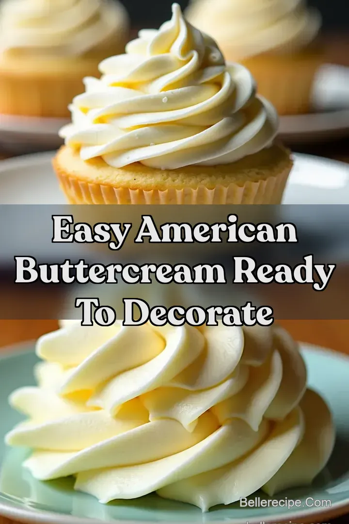 Easy American Buttercream Ready to Decorate