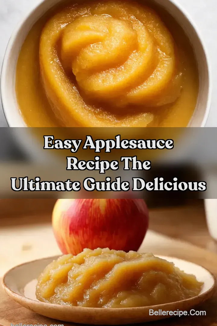 Easy Applesauce Recipe The Ultimate Guide Delicious